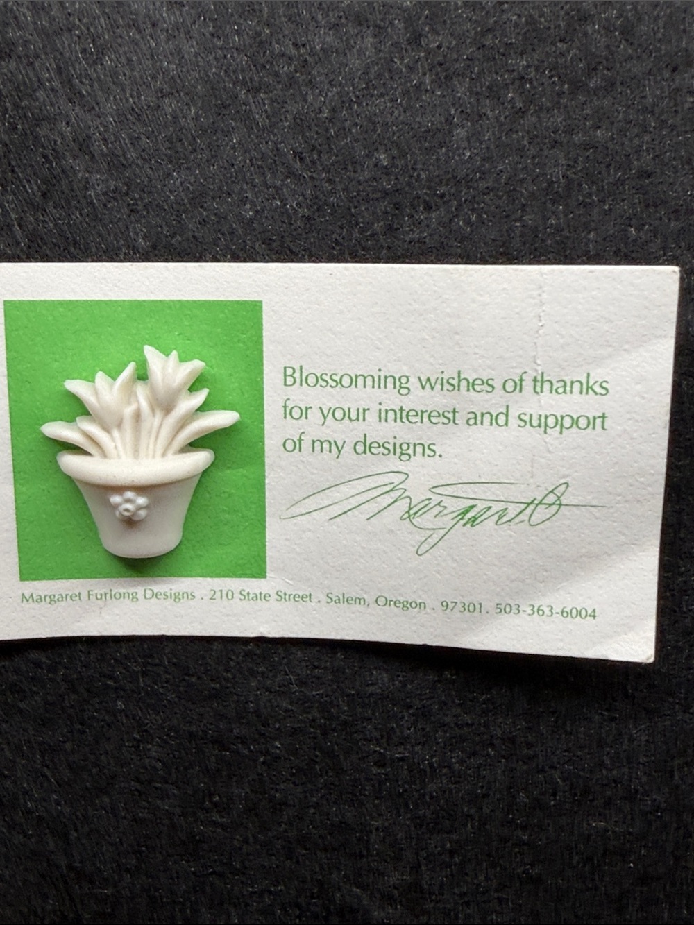 Margaret Furlong Pot of Tulips Spring Season Pin NWT